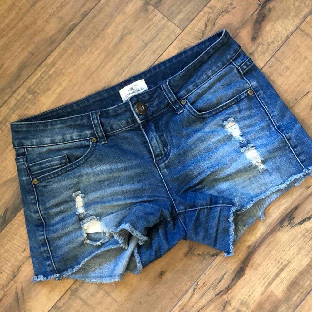 O’Neil Jean Distressed Shorts